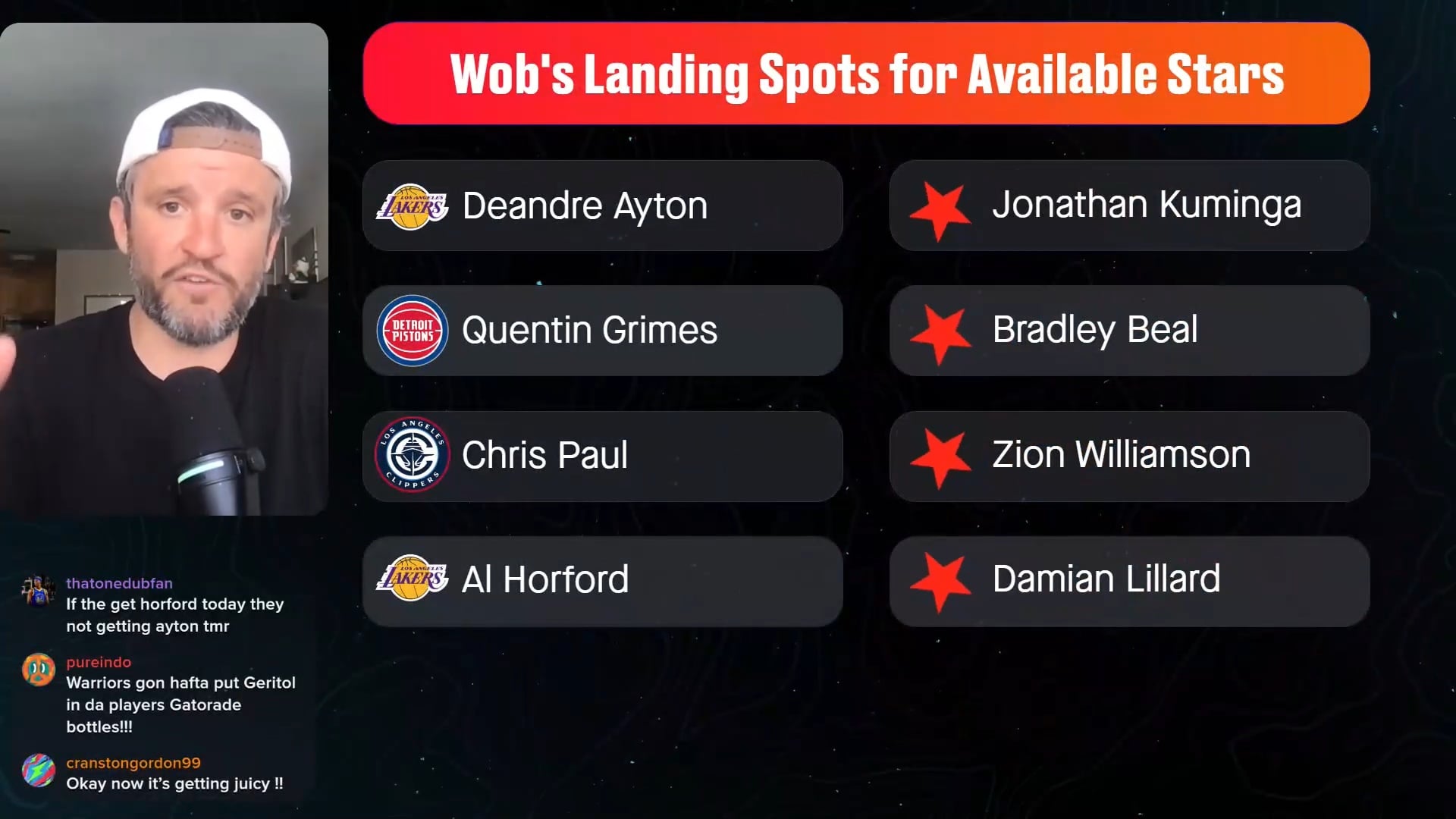 Al Horford to the Lakers