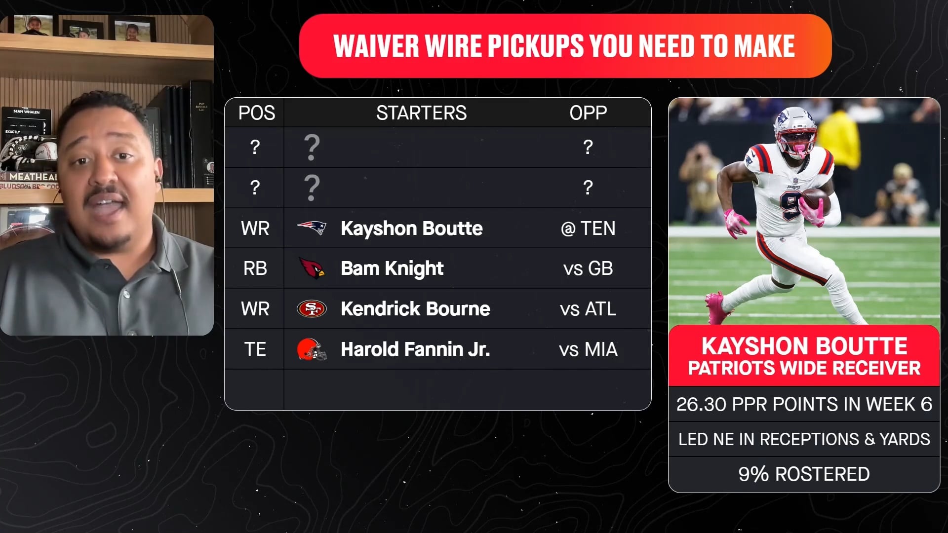 Must Add Waiver Wire Pickup: Kayshon Boutte