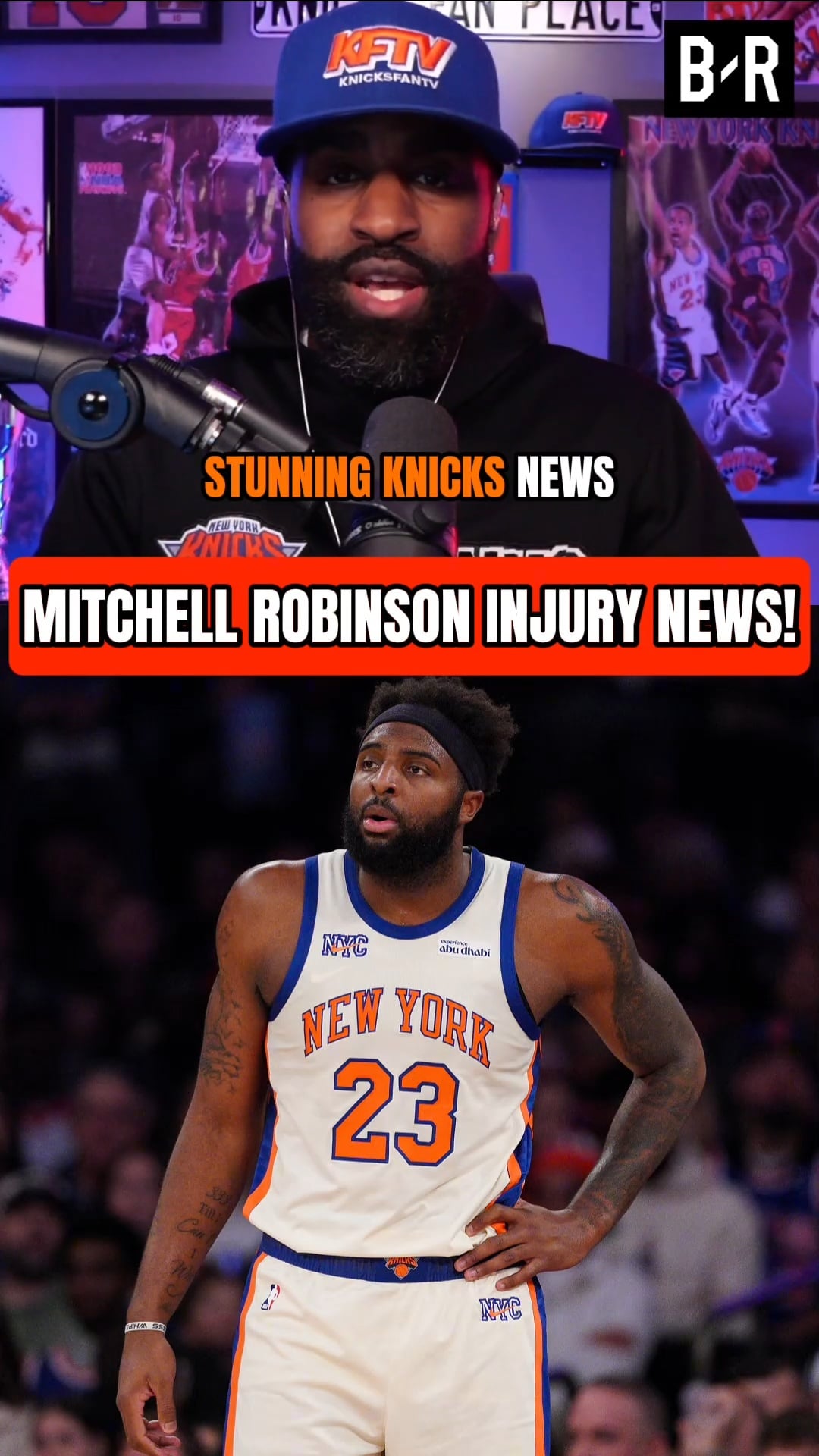 Knicks' Mitchell Robinson Injury Reaction 😳