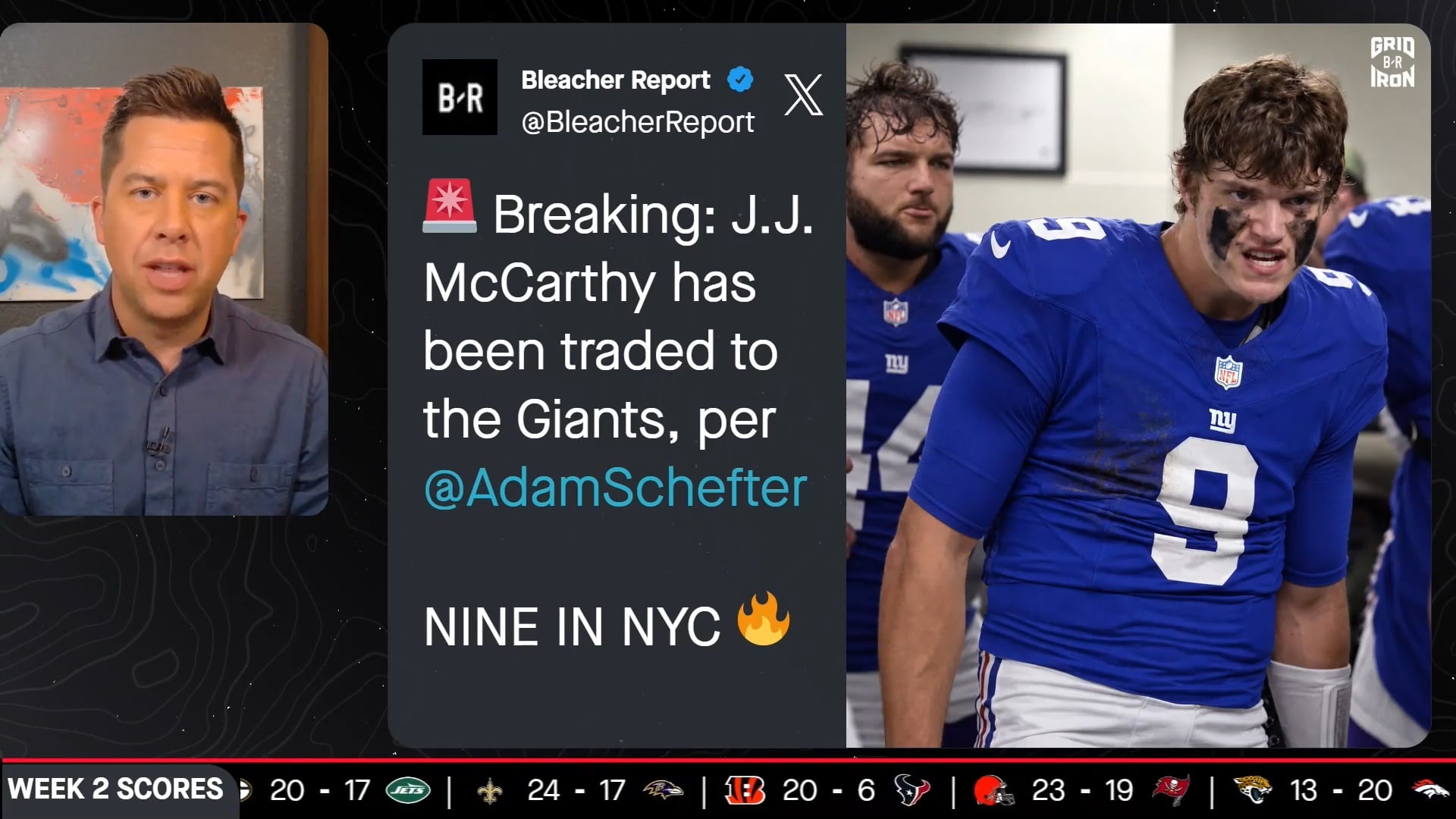 J.J. McCarthy Traded to Giants