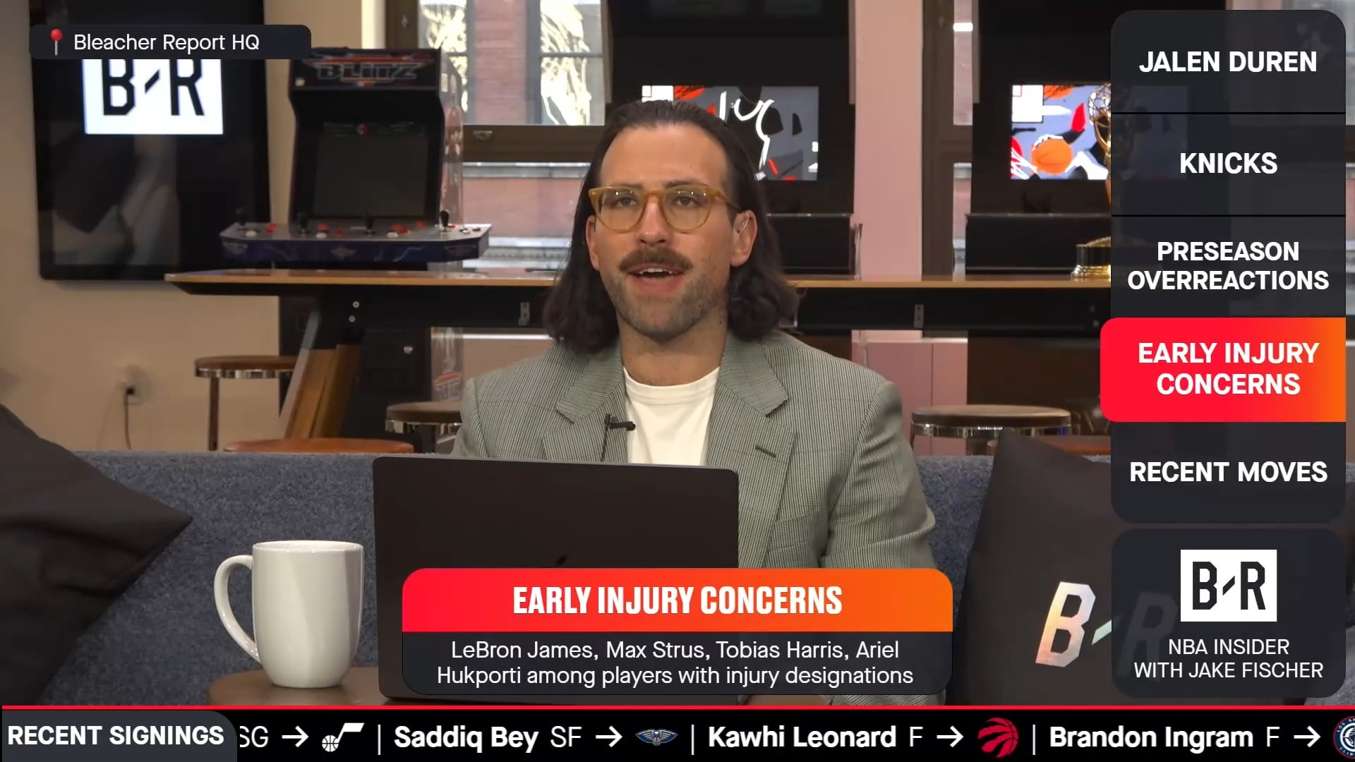 Fischer On Strus and Harris' Injuries