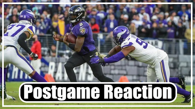 Ravens vs Vikings Postgame Reaction!